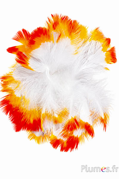Kalkoen - Ø 18 cm - wit-geel-rood